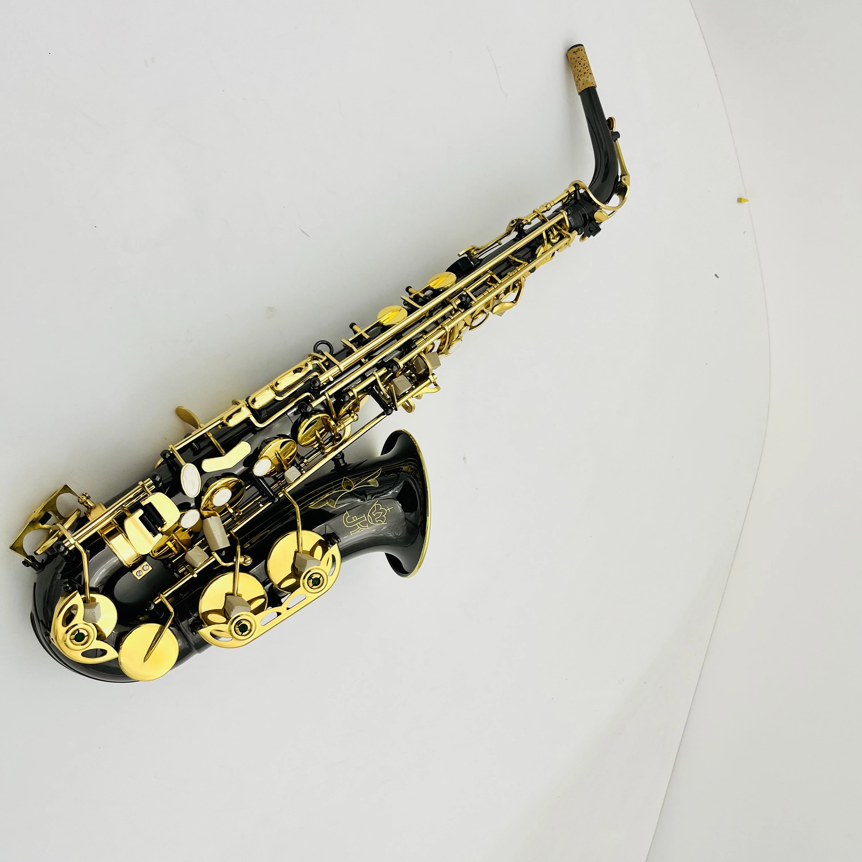 Real Pictures Germany JK SX90R Keilwerth Alto Saxophone Eb Flat Black Nickel Plated Gold Keys professional Musical Instrument