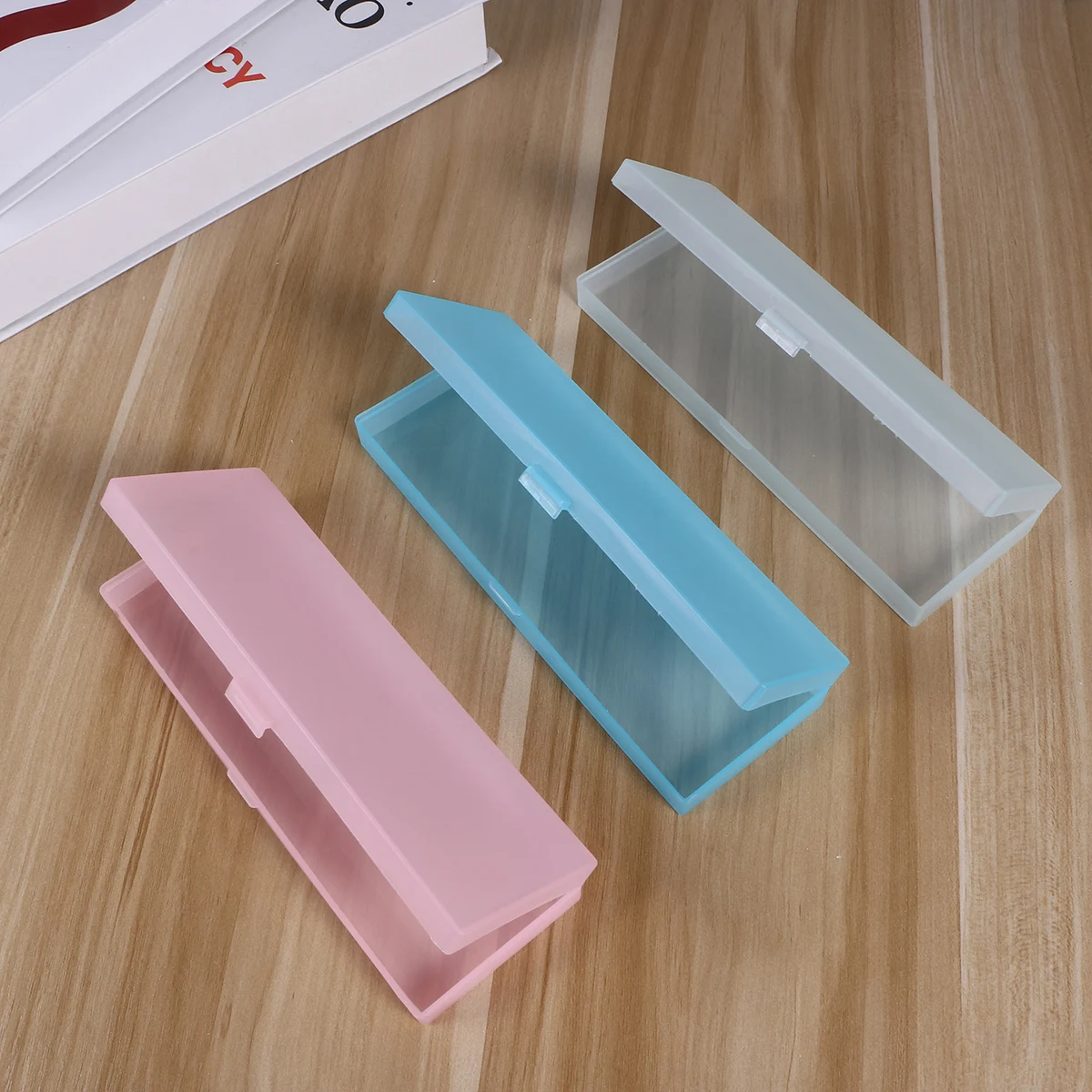 

4 Pcs Stationery Box Office Pen Holder Pencil Case Stand for Pens Organizer Flower