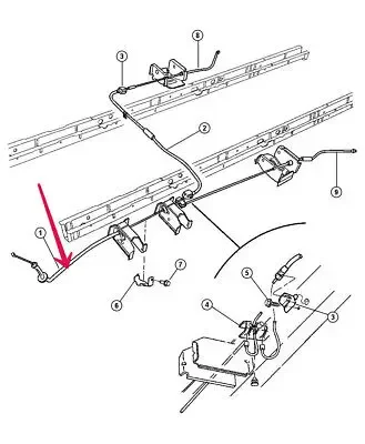 Cable de freno de estacionamiento apto para Chrysler Grand Town & Country 06-07 04721246AC
