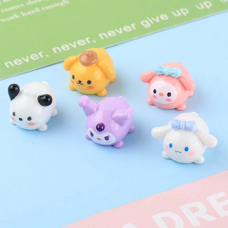 

5pcs Hello Kitty Keychain Decoration Cute Cartoon Anime DIY Keychain Desktop Accessories Women Products Student Gift Wholesale