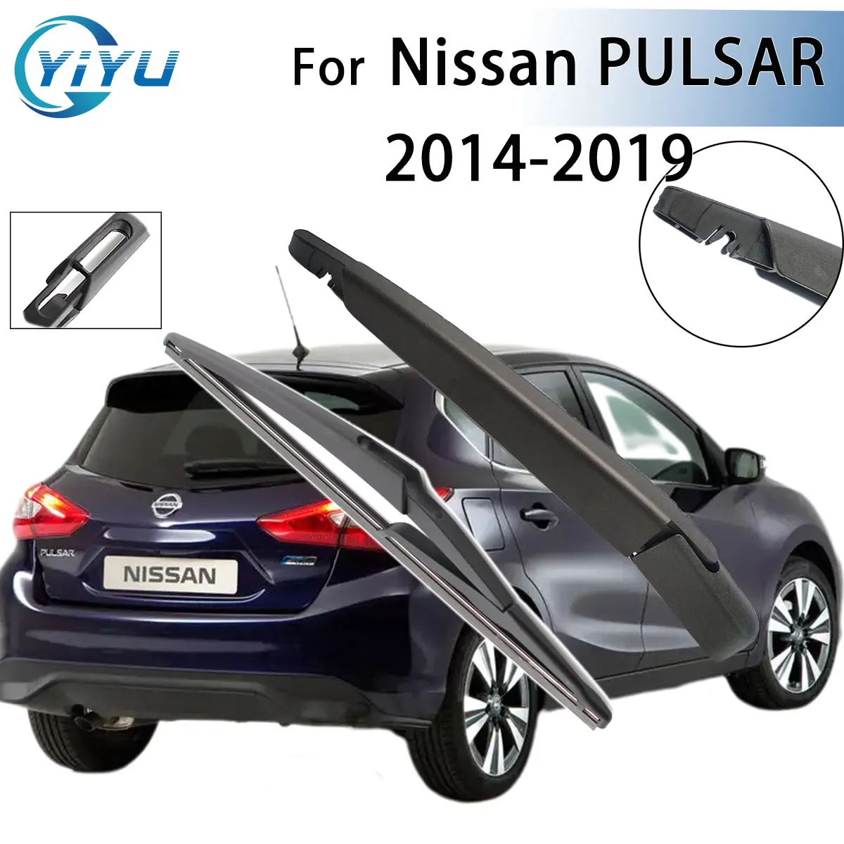 

1/2 шт., рычаг стеклоочистителя заднего стекла автомобиля, щетка стеклоочистителя для Nissan PULSAR 2014-2019, автомобильные аксессуары, аксессуары