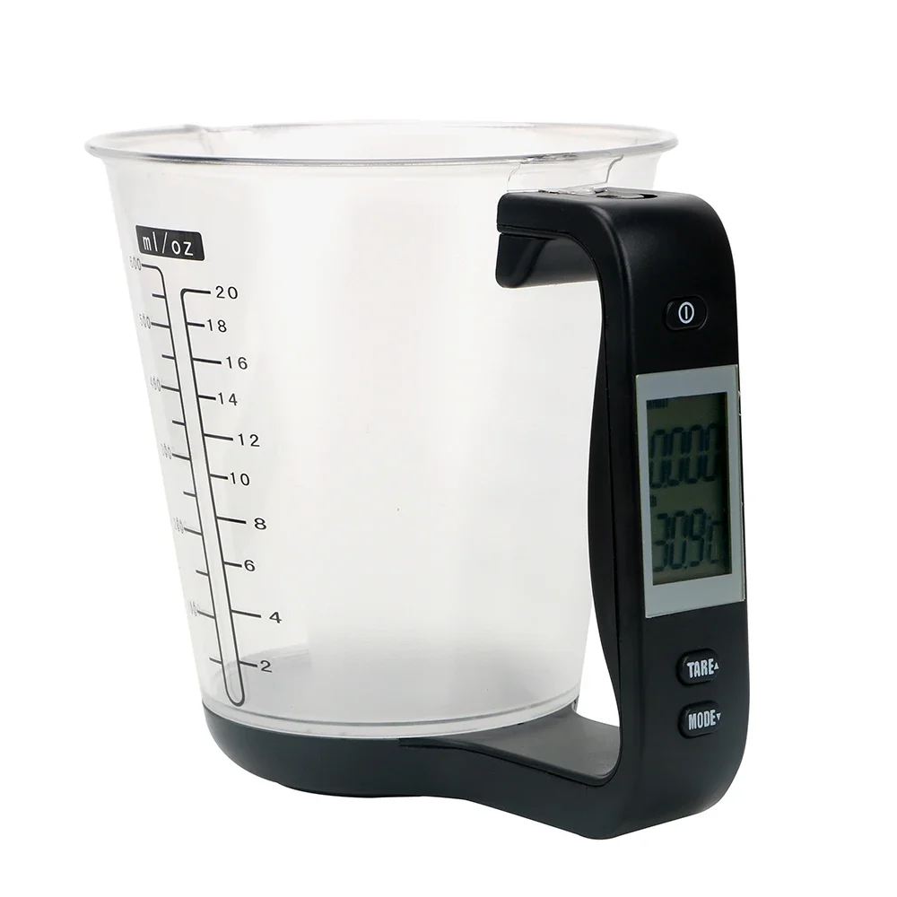 Kitchen Scales with LCD Display Digital Beaker Electronic Tool Hostweigh Measuring Cup Temperature Measurement Cups