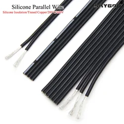 Cable paralelo de silicona de 2/5/10M 30 28 26 24 22 20AWG multinúcleo 2P 4P 6P 8P 14P Cable de cobre flexible resistente a altas temperaturas