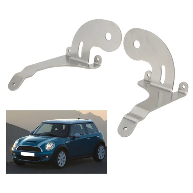 2pcs Spotlight Mounting Bracket Left Right Stainless Steel Chrome Replacement for Mini R50 R52 R53