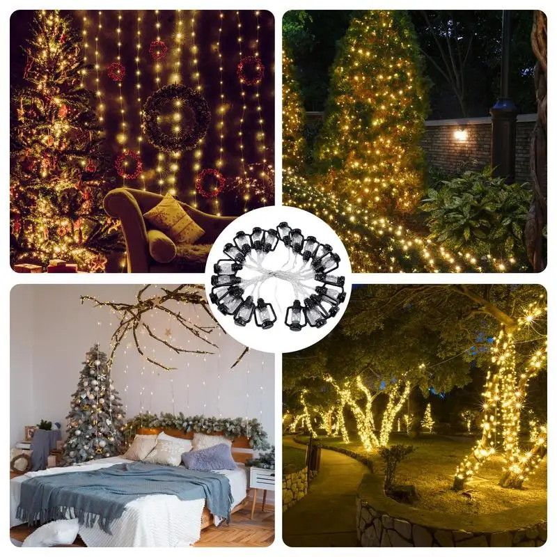 โคมไฟ String Lights Camp Theme Party Decor น้ํามันก๊าด Patio ไฟ Camp Theme Party Decor ภายนอกแขวนไฟสําหรับระเบียง Patio