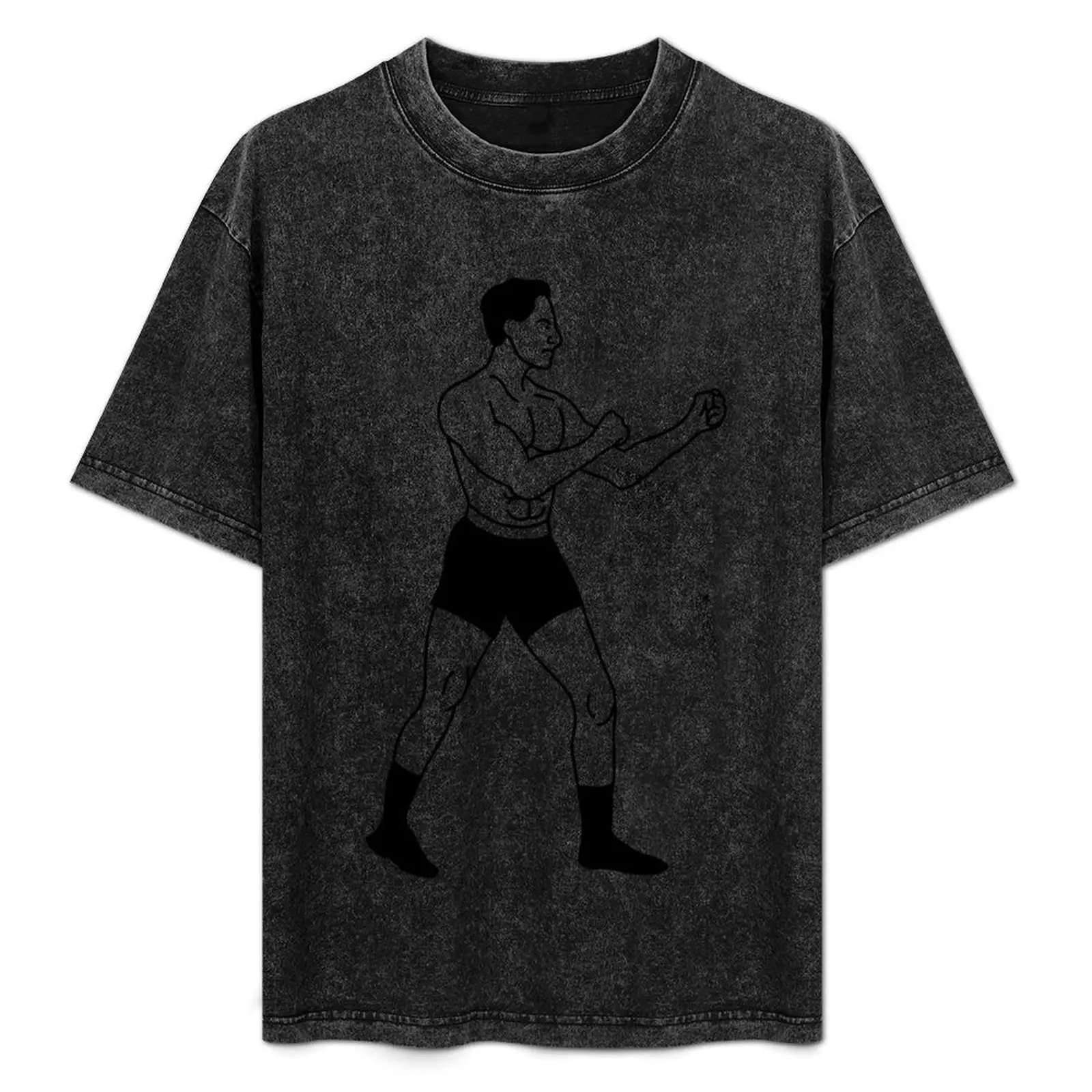 

Vintage boxer T-Shirt Basic Short Sleeve T-Shirt for Men