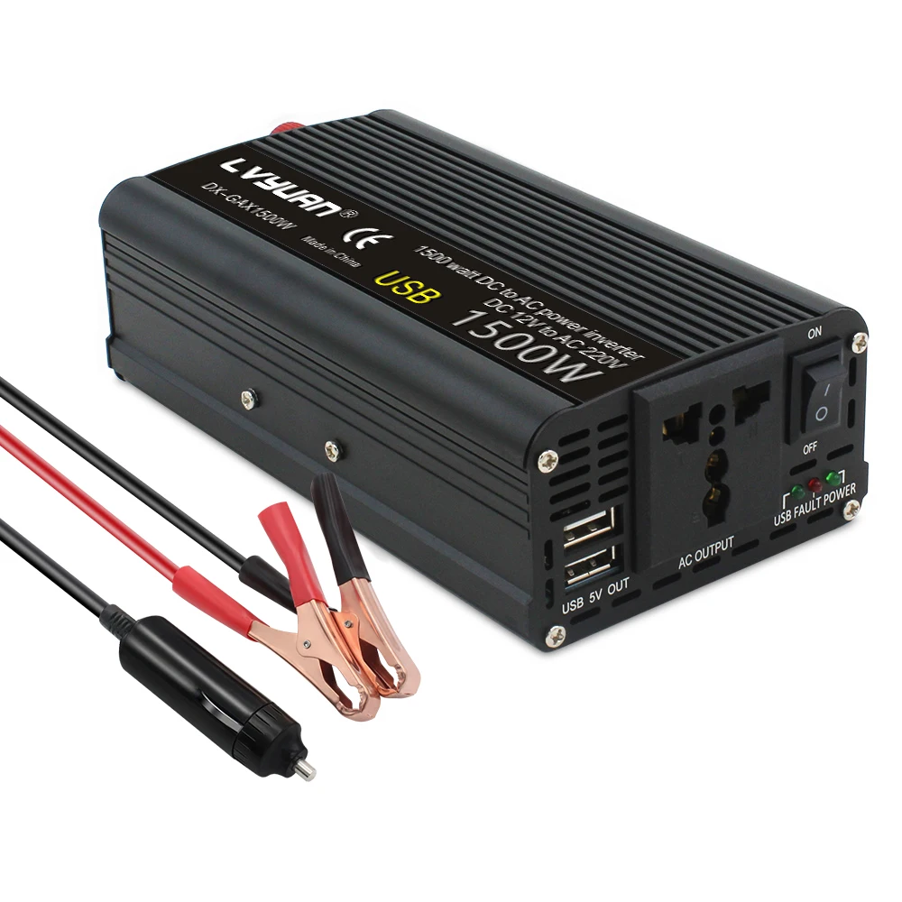 최고 순위 공급업체 500W 12v Dc24 볼트 - Ac 220v 자동차 전원 인버터(담배 라이터 포함)