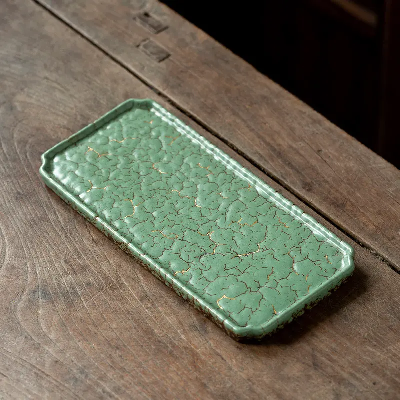 Original Tea Tray Nordic Designer Antique Indoor Accessories Rectangular Tea Tray office Gongfu bandeja de madera Tea Supplies