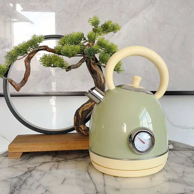 220V Retro Electric Kettle Boiling  With Automatic Power Off 304 Stainless Steel Household Electric