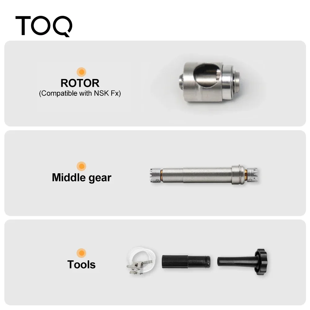 FX Style Dental Slow Speed Set FX Straight Handpiece And FX 1:1 Contra Angle Air Motor 2/4 Hole With Ball Bearing