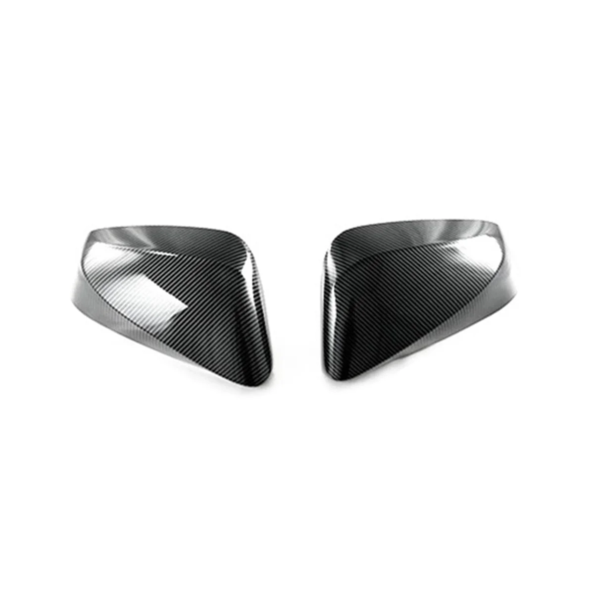 2Pcs Left+Right Bright Black Door Mirror Cover Rear View Mirror Housing for Lexus 350 RX350H 500 2022-2023