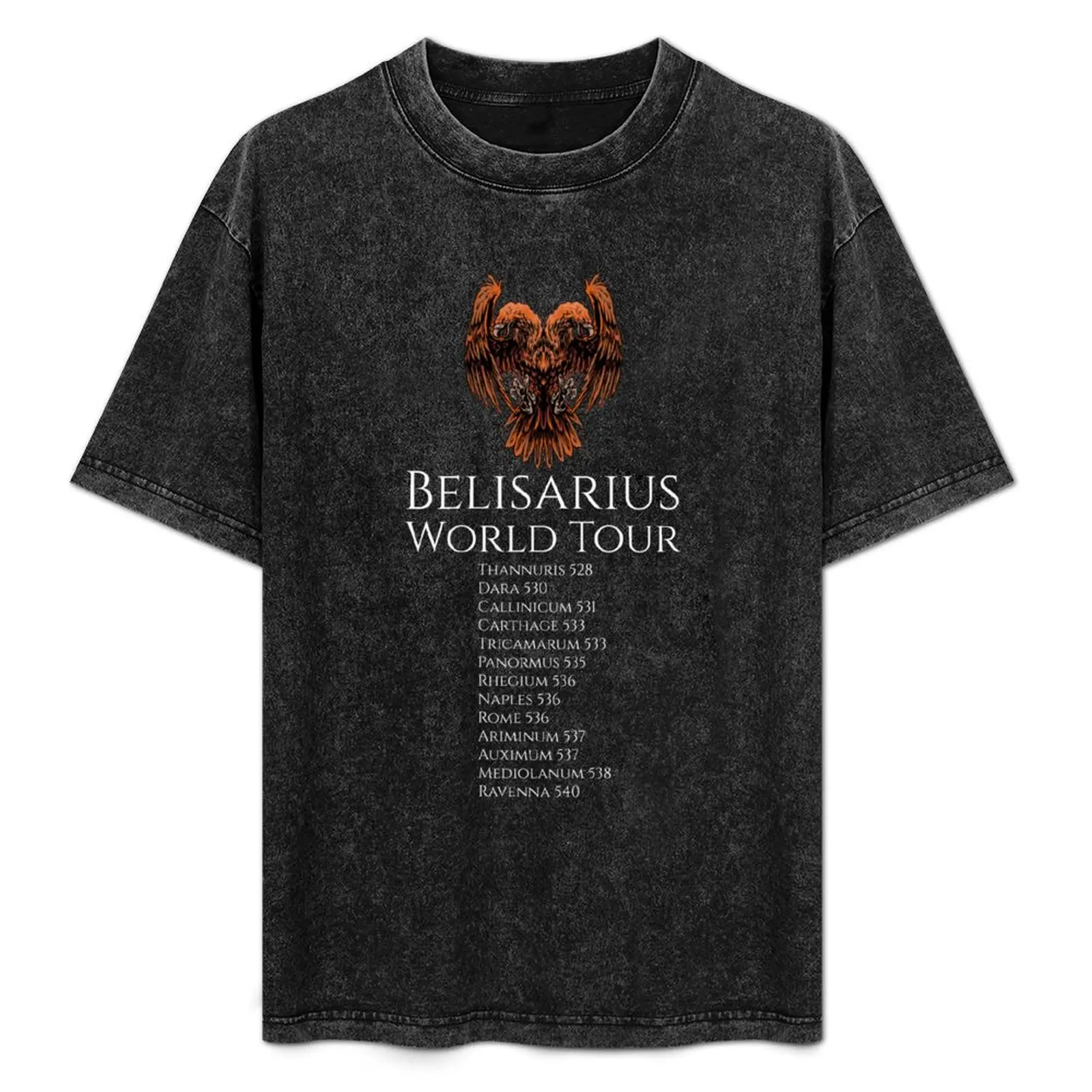 

Belisarius World Tour - Byzantine Double Headed Eagle T-Shirt valentines clothes luxury t-shirt slim fit t shirts for men