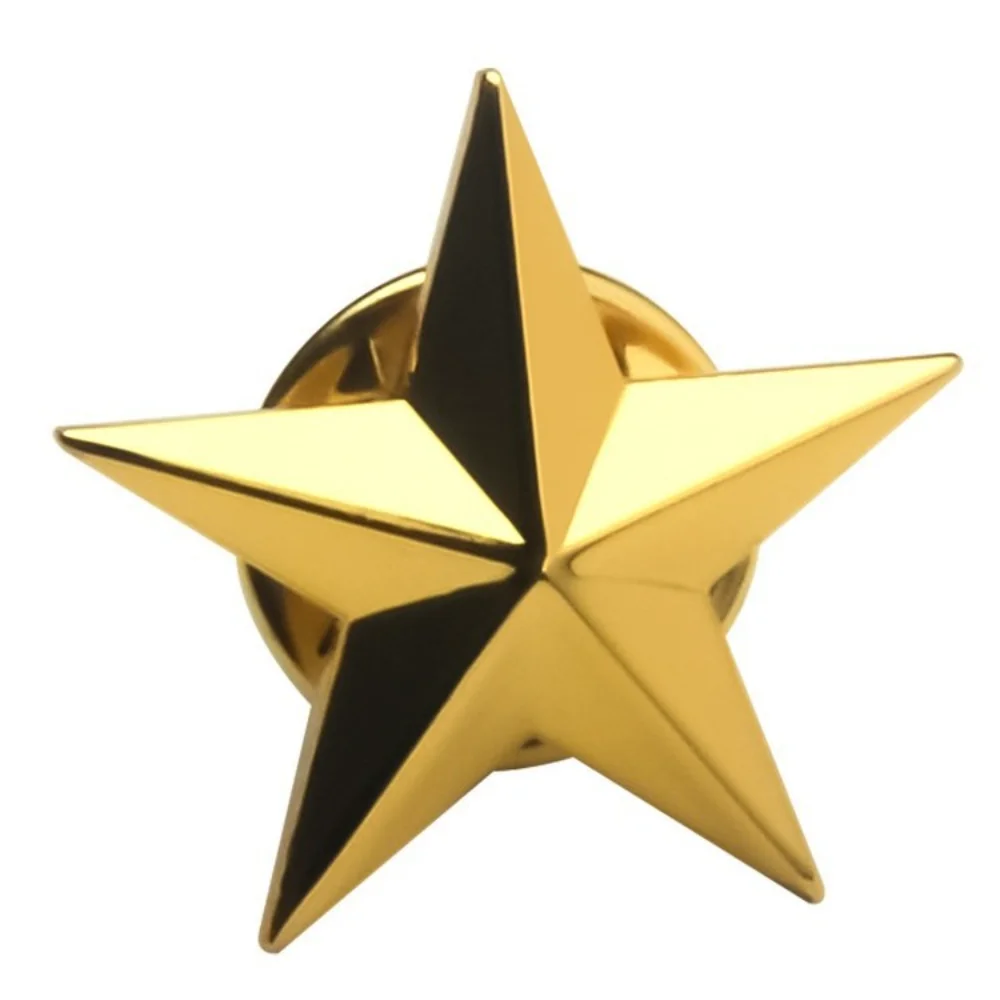 Multi-Style Star Brooch Set, Polished Metal Star Pins, Clothing & Accessory Decorative Badges for Daily Use