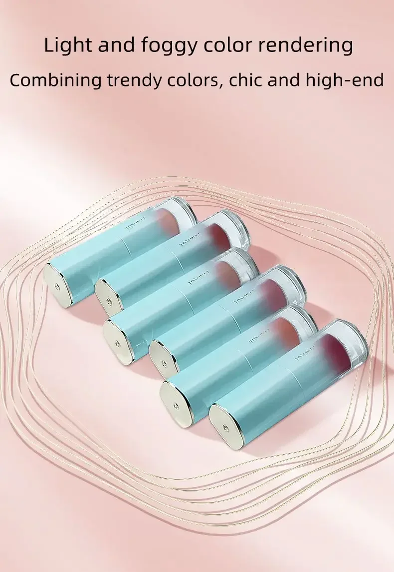 TIMAGE-pintalabios líquido con flores de Begonia, brillo de labios mate de terciopelo, maquillaje femenino, resistente al agua, cosmético de belleza rara de larga duración