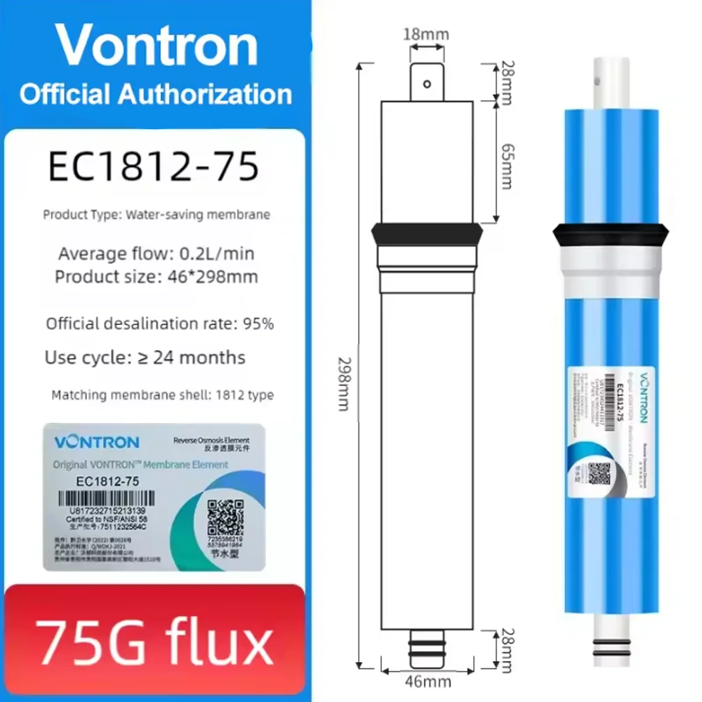 Vontron 2Pcs 75 Gpd…