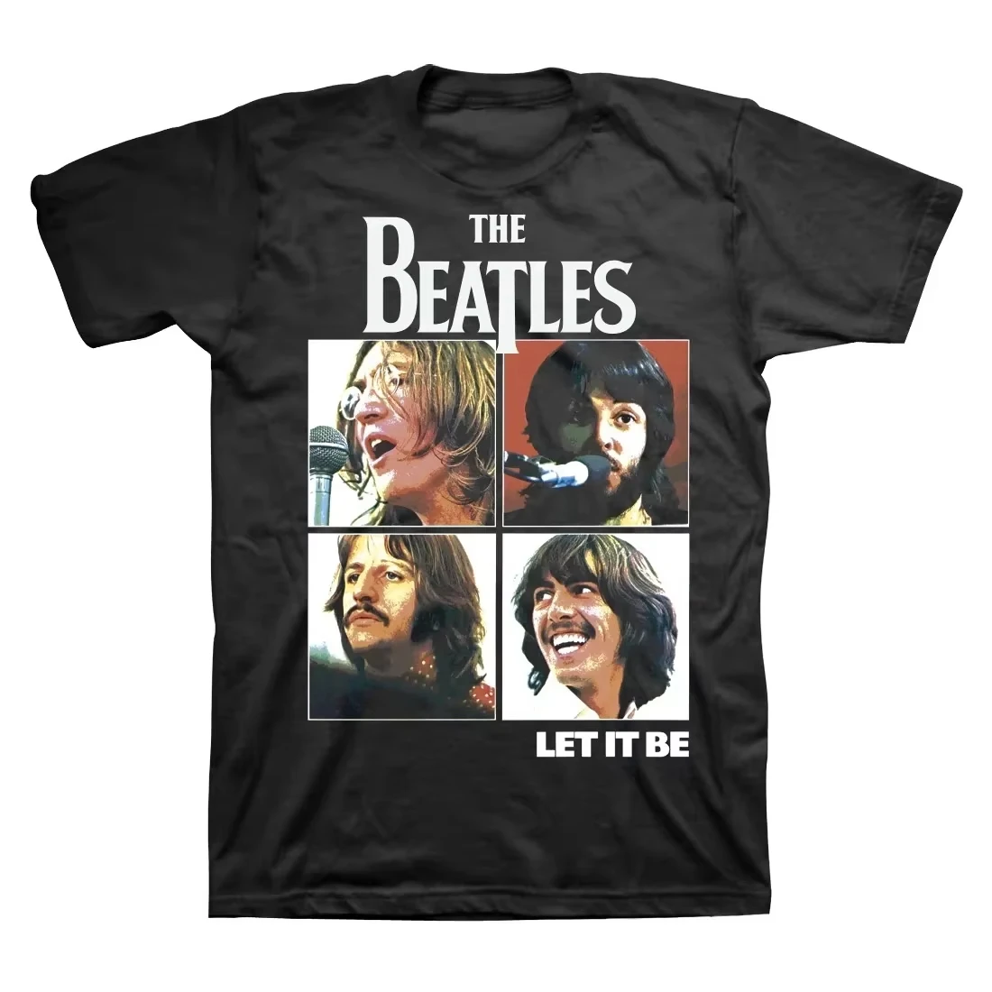 Let It Be T-Shirt Beatles T-shirt Black Unisex Gift Family High-end Luxury Is for Both Men and Women Top Y2k 2026 Summer