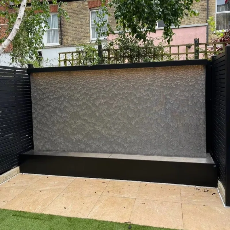 Deposit Price Modern Stainless Steel Movable Water Curtain Decorative Panel Fountain Garden Villa Courtyard Scenery Decoration