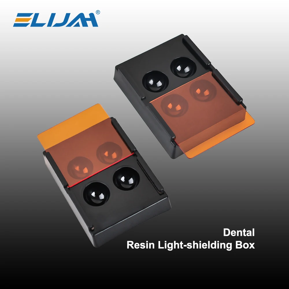 1 PC Dental Resin Shade Light Box Mix Composite Hood Case Protector Veneer Storage Box Denture Teeth Patch Organizer Tool