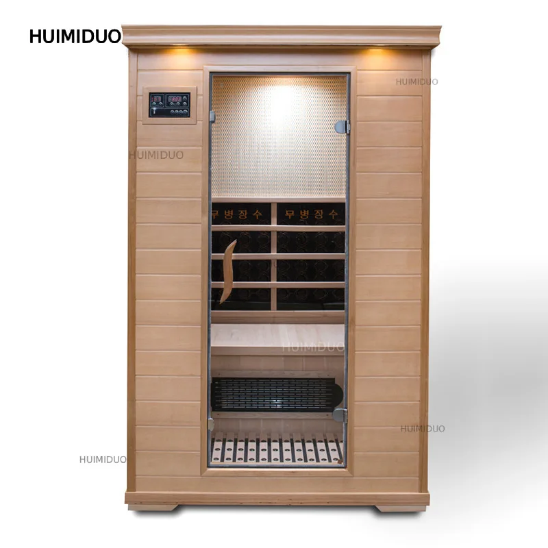 Korean Style Far Infrared Sauna Cabin, 1/2/4 Person Steam Bath Box for Home & Beauty Salon