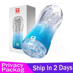 Masturbador masculino copo macio bichano brinquedos sexuais vagina transparente adulto endurance exercício produtos de vácuo copo de bolso para homens