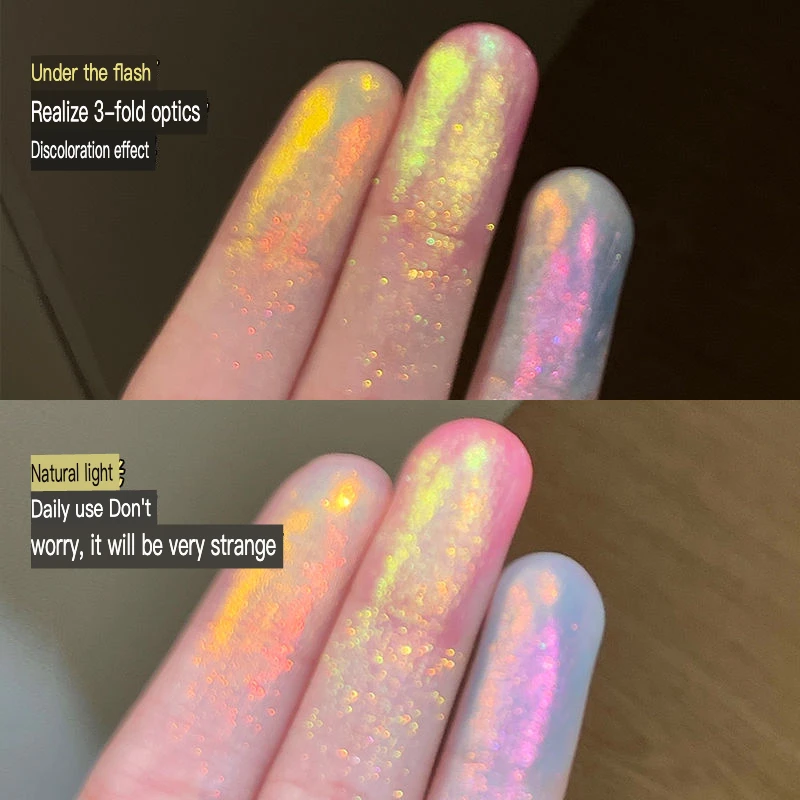 พาเลทอายแชโดว์มังกรสี่สีเปลี่ยนสีแบบออปติคัลของ GELLAS แสดงให้เห็นบรรยากาศอันร่ํารวยพร้อมไฮไลท์ที่น่าพราว