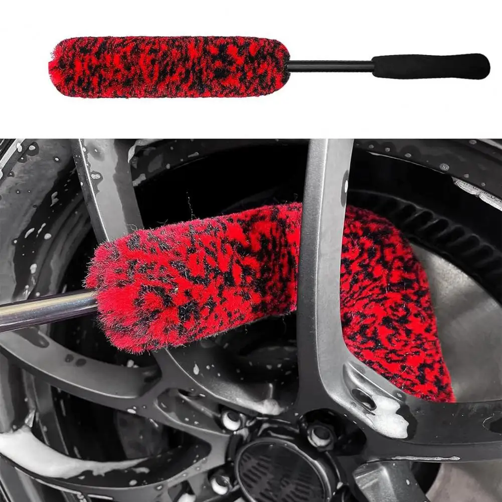 

High-quality Car Detailing Tools Ergonomic Handle Car Brush Car Detailing Supplies Set 4pcs Wheel Tire for Stubborn for Wheels