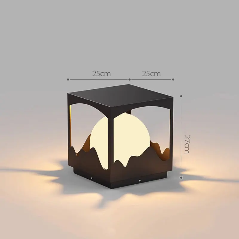 

Современный минималистичный уличный светильник-столб из нержавеющей стали, водонепроницаемый, для сада, двора, забора, газона, декора виллы