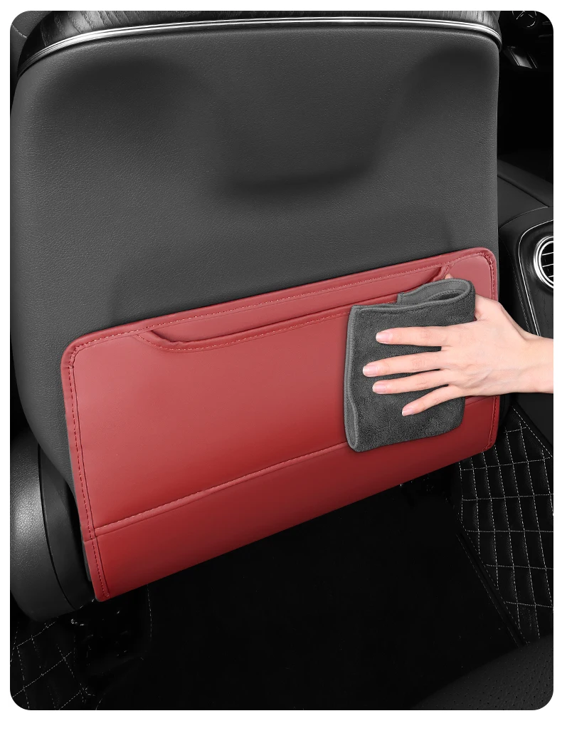 Aston Martin Anti-Kick Mat - Slijtvast premium PU-leder structuur