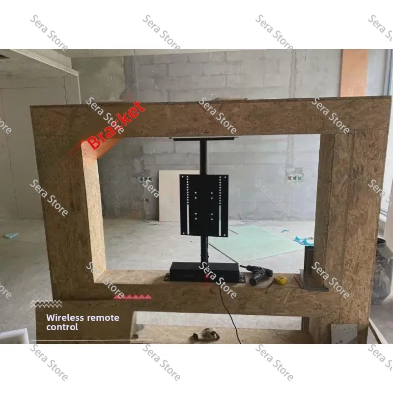 Remote Control 360-Degree Rotating TV Stand Smart Electric LCD TV Lift and Rotation Integrated TV Stand