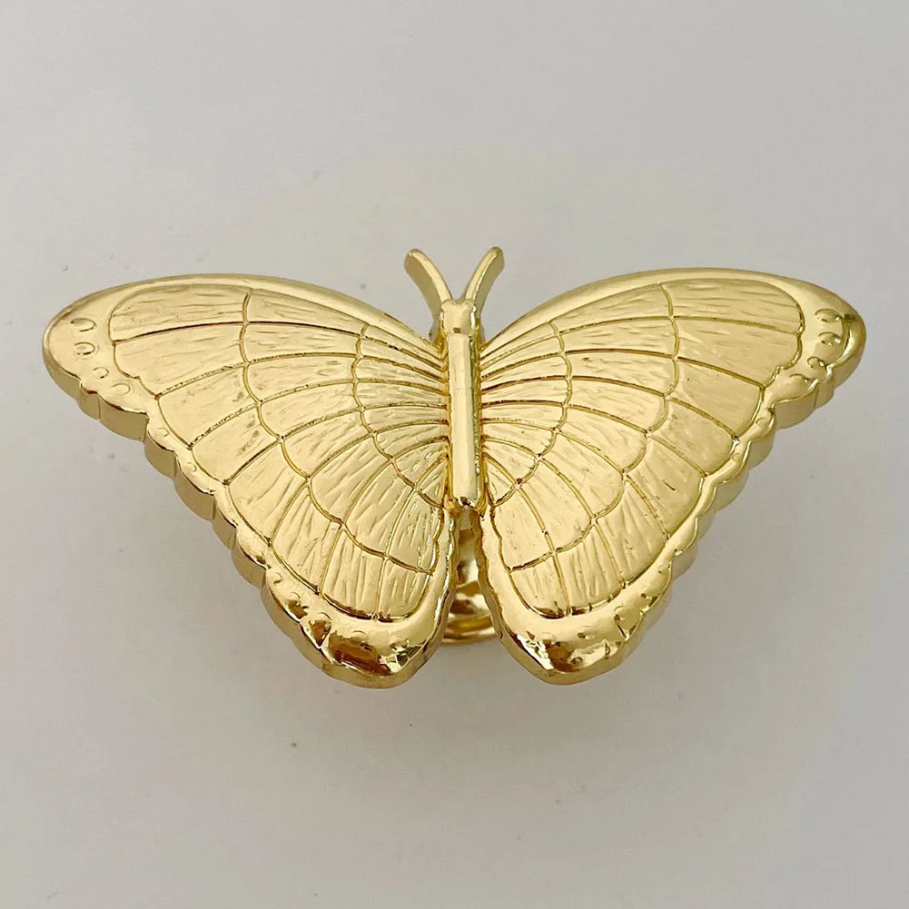 Furniture Handles Wardrobe Knob Home Bedroom Zinc Alloy Drawer Cupboard Decoration Vintage 1PC Butterfly Shape