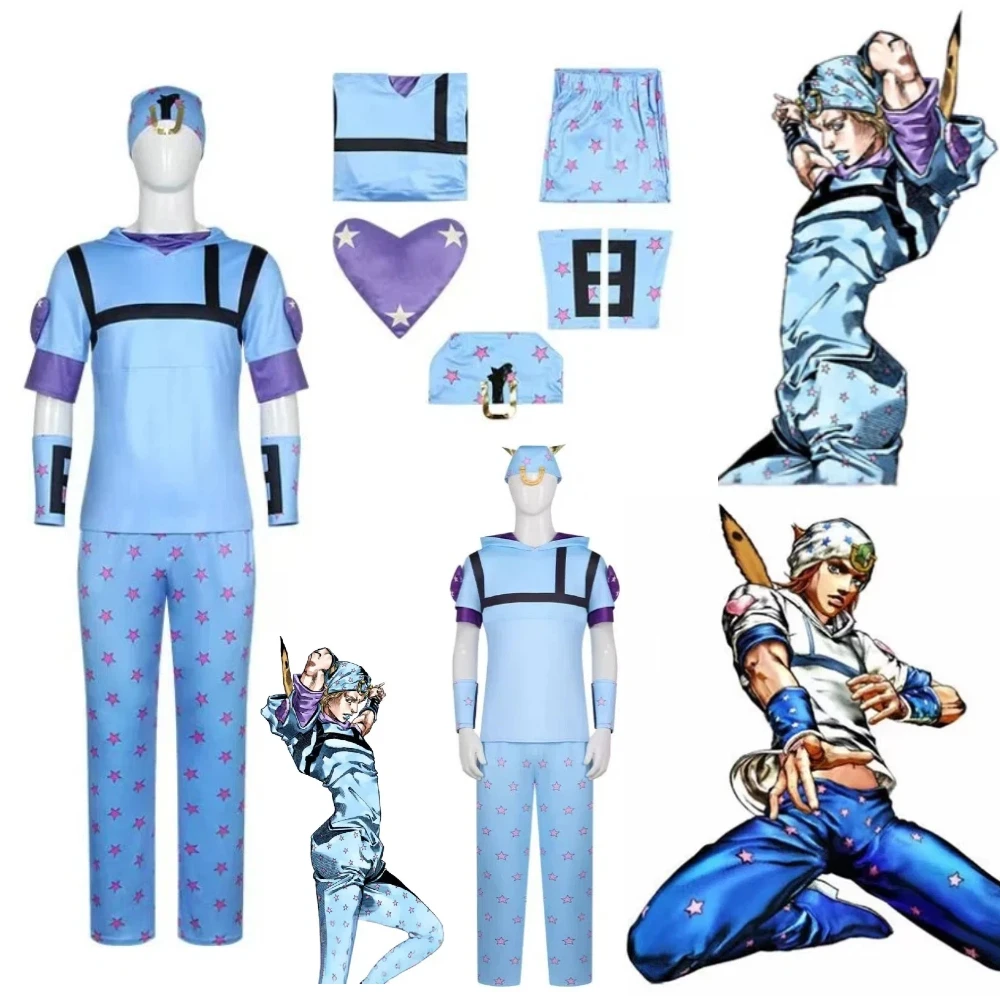

Anime JO.JO Bizarre Adventure The Seventh Part of Johnny Speeding Race Car Seventh Beast Villain Yanran Johnny's Halloween Set