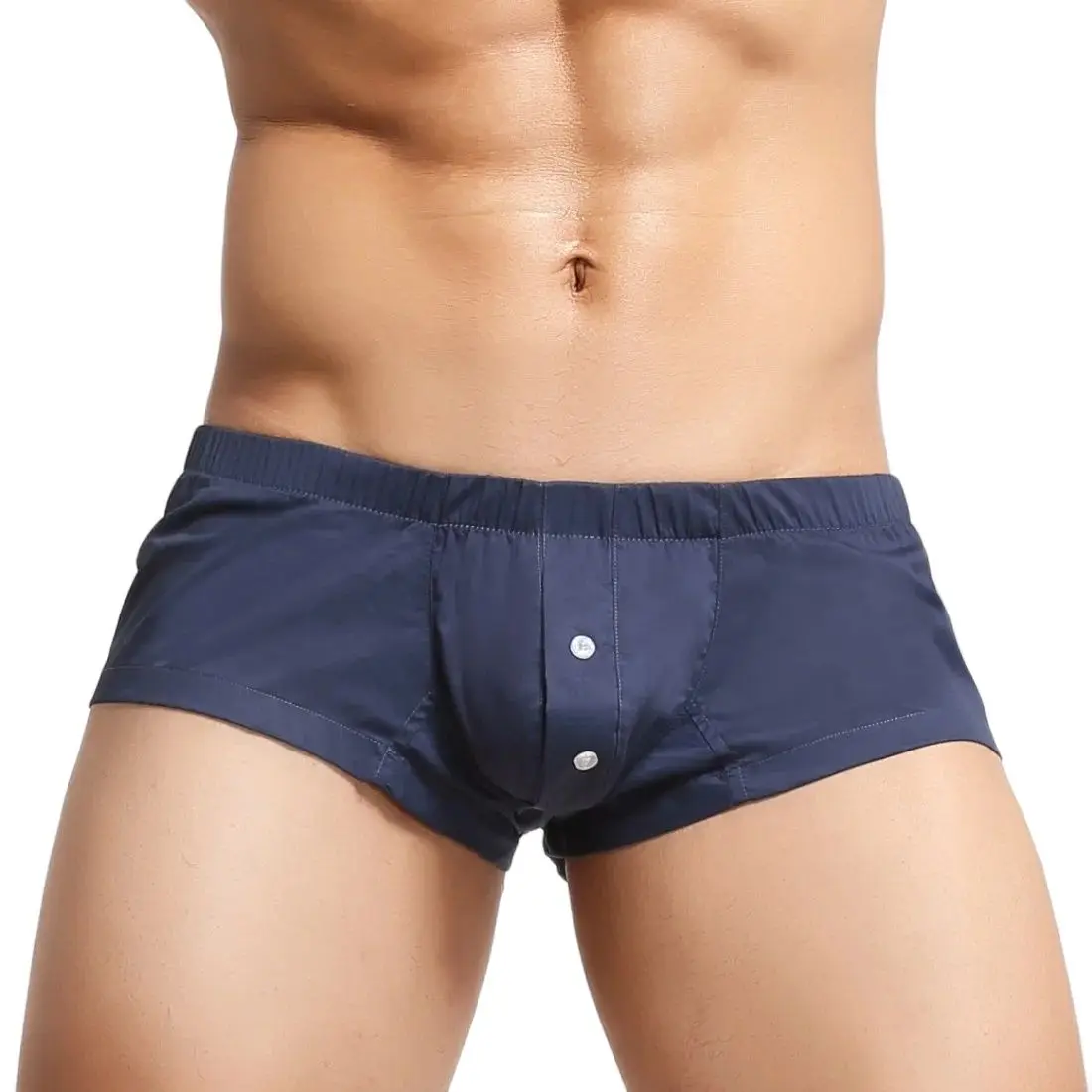 

SEOBEAN Men's Casual Pajama Shorts Cotton Nylon Blend U Bag Tracksuit Trunks Comfortable Sleepwear