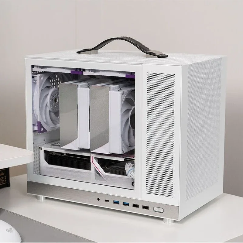 Limited Offer G350 Case: Portable MATX Handheld MINI Computer Case Compatible With Rear Insert Motherboard Desktop Case