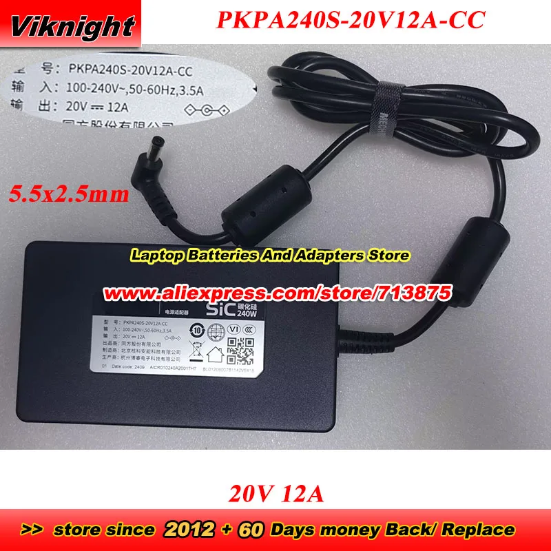 Genuine PKPA240S-20V12A-CC AC Adapter For MECHREVO 20V 12A 240W with 5.5x2.5mm Tip Power Adapter Charger