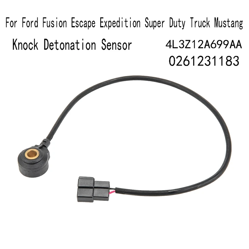 4L3Z12A699AA Knock Detonation Sensor For Ford Fusion Escape Expedition Super Duty Truck Mustang 0261231183 Accessories