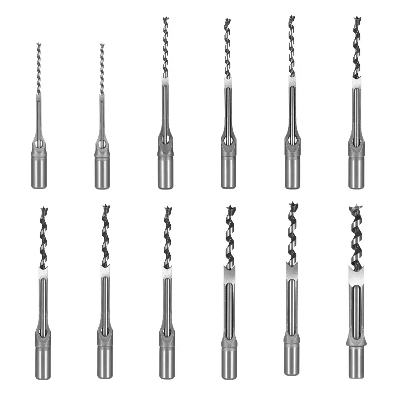 Imagem -02 - Hss Square Hole Drill Ferramentas de Carpintaria Cinzel Mortising Auger Drill Grupo Móveis Faça Você Mesmo 616 mm
