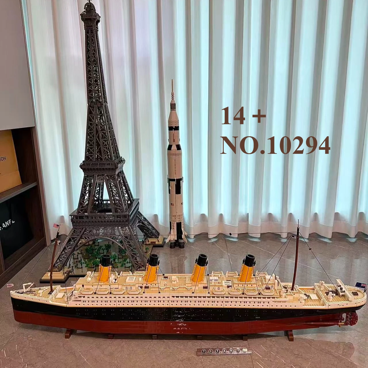 

Аксессуары для дома, совместимые с 10294, большие аксессуары для круизных кораблей, детские подарки на день рождения, Рождество, настольное украшение, 99023 шт.