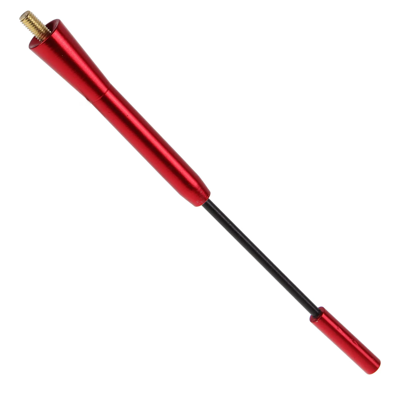 

Aluminum Alloy Telescopic Car Antenna Radio Signal Replacement for SUV Truck Roof Mount Red 3 Segment Adjustable