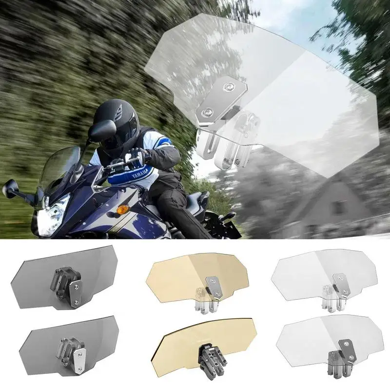 Motorcycle Windshield Universal Small Height Extension Motorbike Windscreen Windshield Extension Spoiler Air Deflector Protector