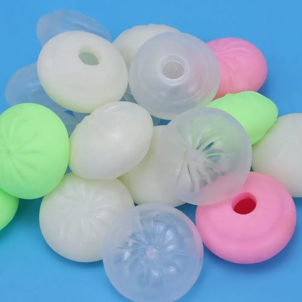 Reusable Foam Bead Fill DIY Empty Ball Skin Soft TPR Flexible Dumpling Squishy Fidget With Plug Handmade Ball Skin Kids Toy