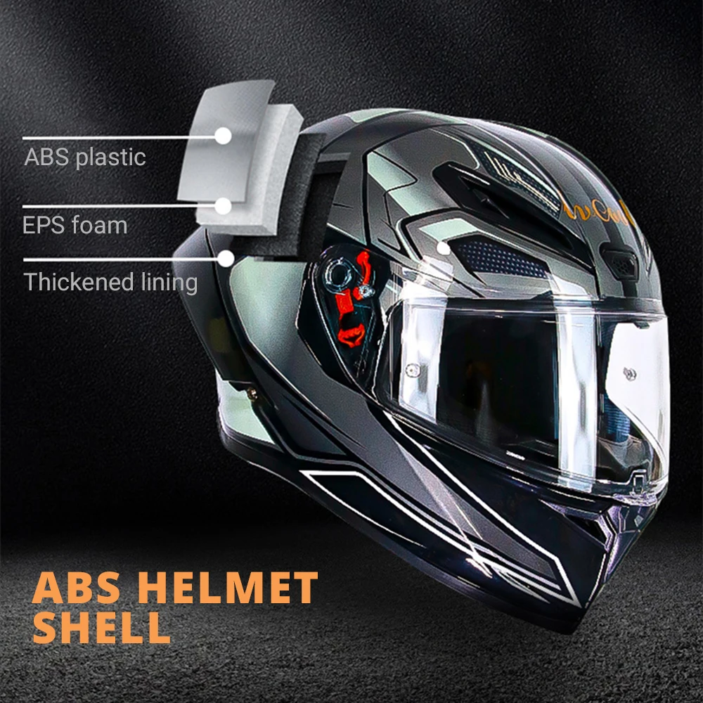 Motorcycle Helmet Motocross DOT Certification Moto Helmet Capacete De Moto Full Face Helmet 6 Color Visors Size S-XXL Casco Moto