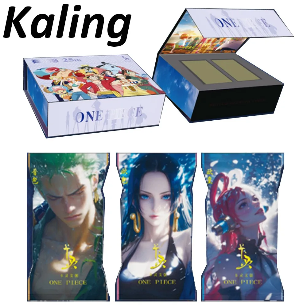 New Kaling One Piece Wave 2 Collection Card Anime Luffy Sanji Zoro Rare FG SSP Character Game Card Kids Toys Christmas Gift
