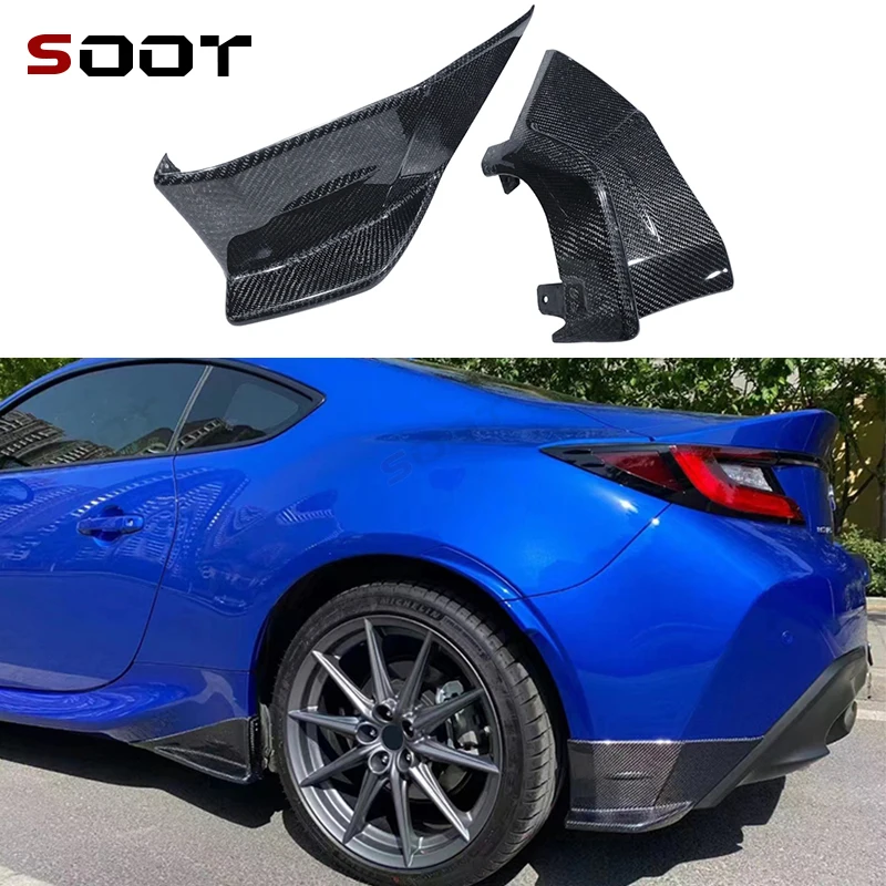 

Для Toyota GR86 BRZ ZN8 ZD6 2020+ Защита заднего бампера из углеродного волокна FRP Задний бампер Разветвитель губ Диффузор Крышка Накладка Автозапчасти