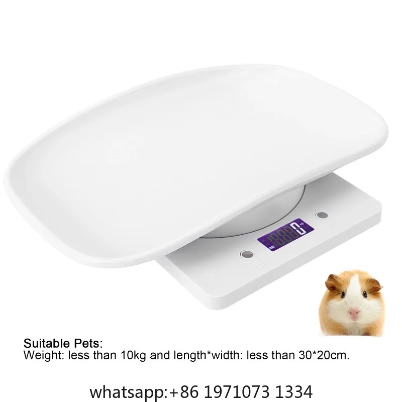 10kg/1g Precision Pet Scale for Cats & Dogs - Kitchen Food Weighing Device