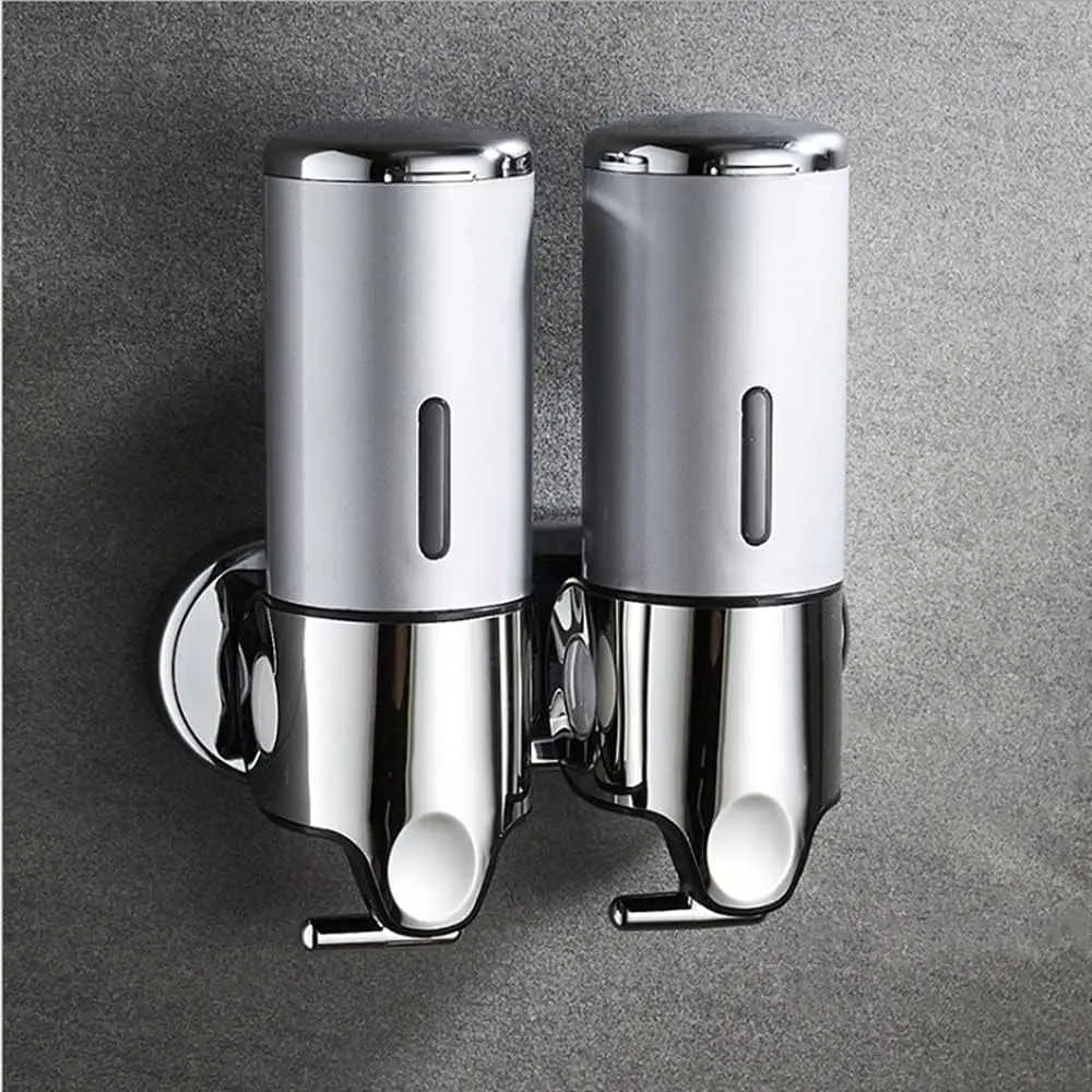 

3-in-1 Bathroom Wall Mounted shampoo dispenser Dispenser and Storage Box - Stores Shampoo, Soap, Conditioner, Shower Gel
