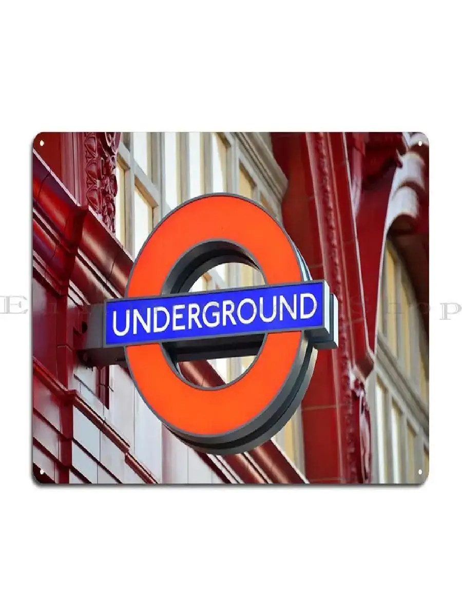 Vintage Underground London Metal Sign  Retro Cinema Home Wall Decor Garage Tin Sign Poster  Perfect for Home Bar or Man Cave