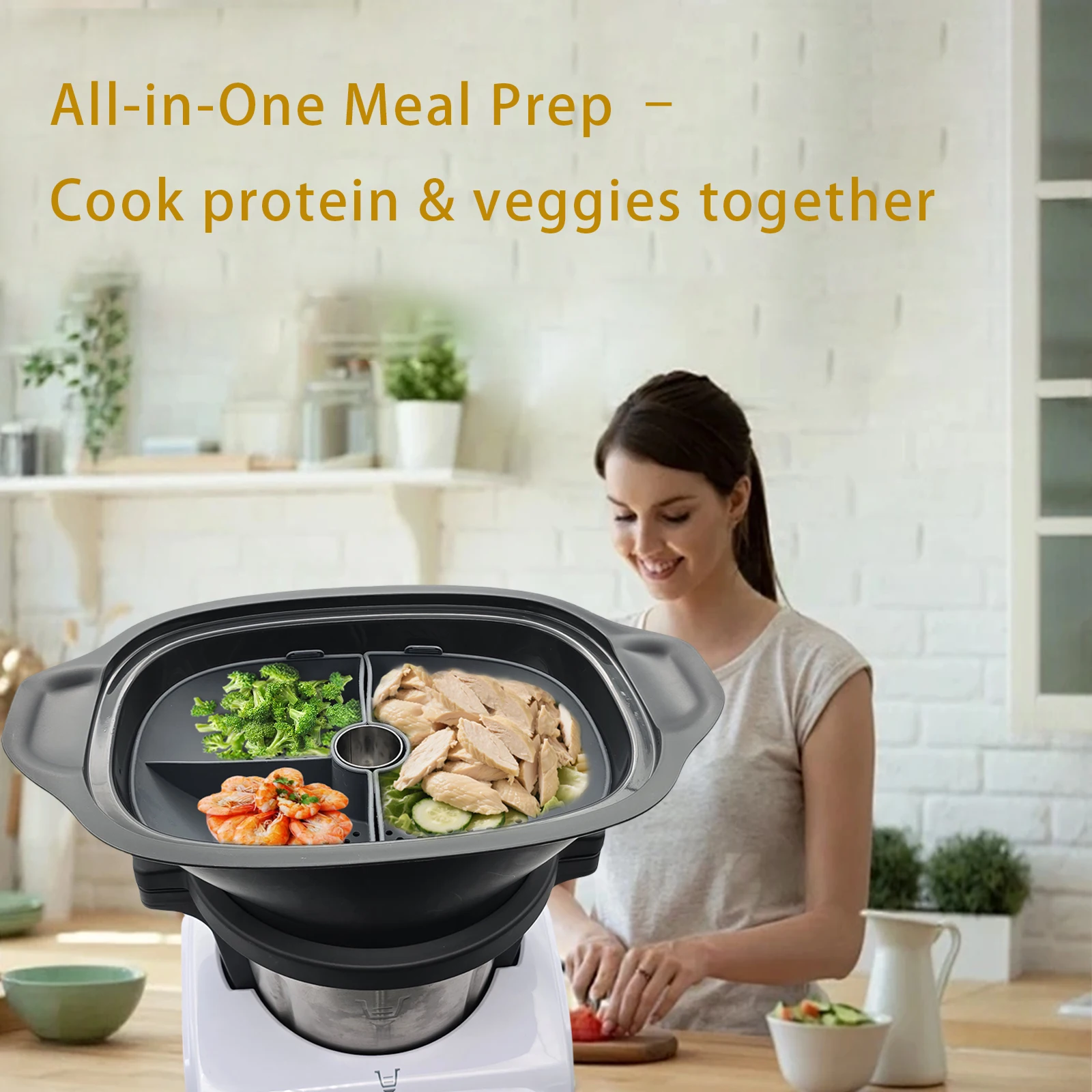 Silicone Steamer Basket Divider For Monsieur Cuisine Smart/Connect/Trend Kitchen Accessories Multi-Purpose