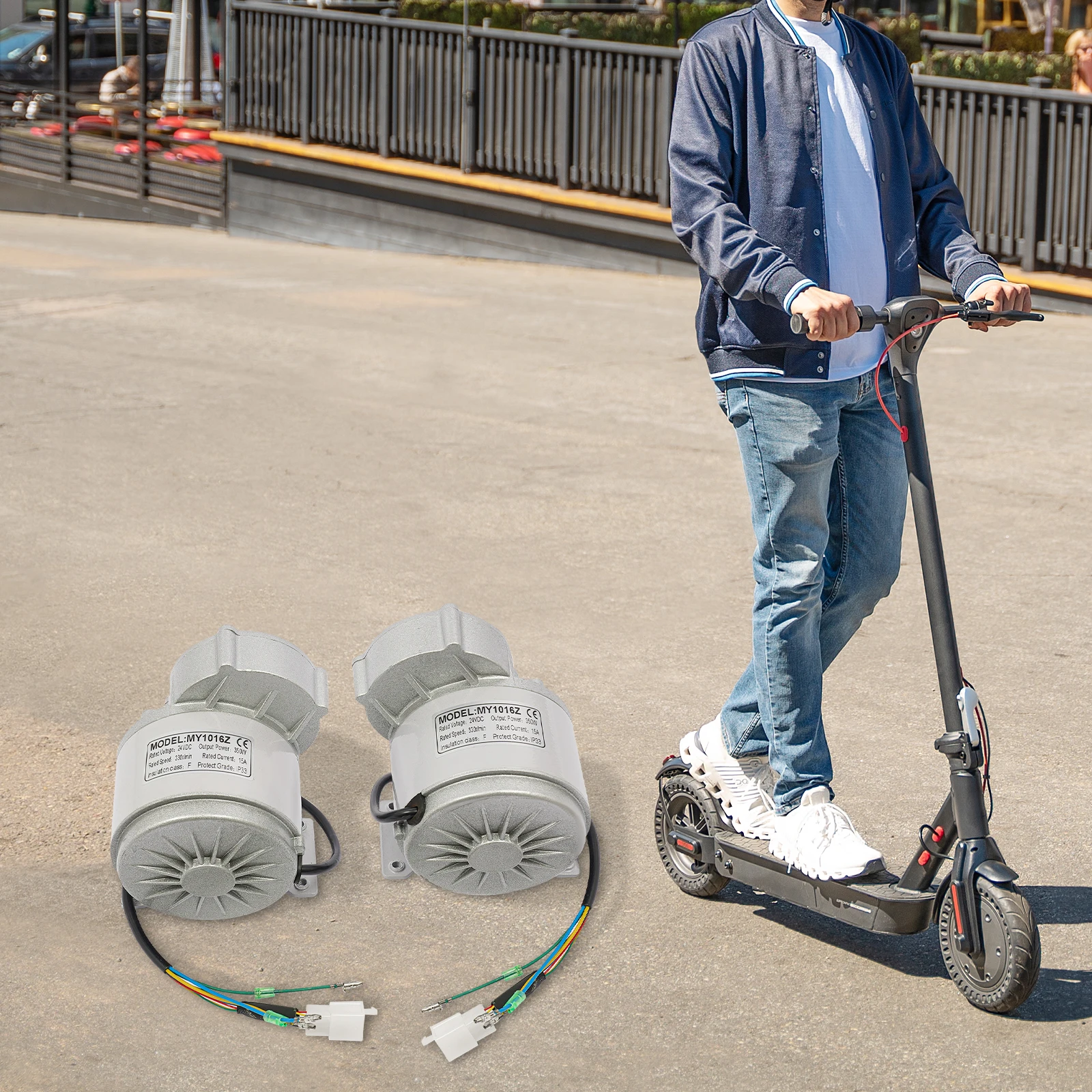 

Электродвигатель 24В с редуктором для электровелосипеда, комплект с контроллером и реверсивными дросселями, бесщеточный мотор для электровелосипеда