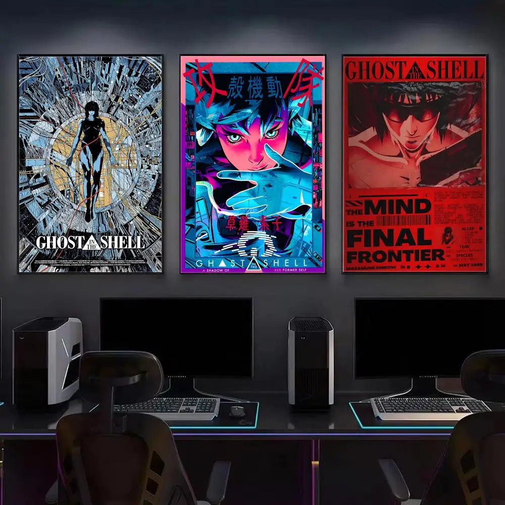 Anime G-Ghost in the Shell Poster Wall Art Print, Aesthetic Room Decor, Modern Home Decor, Removable Print