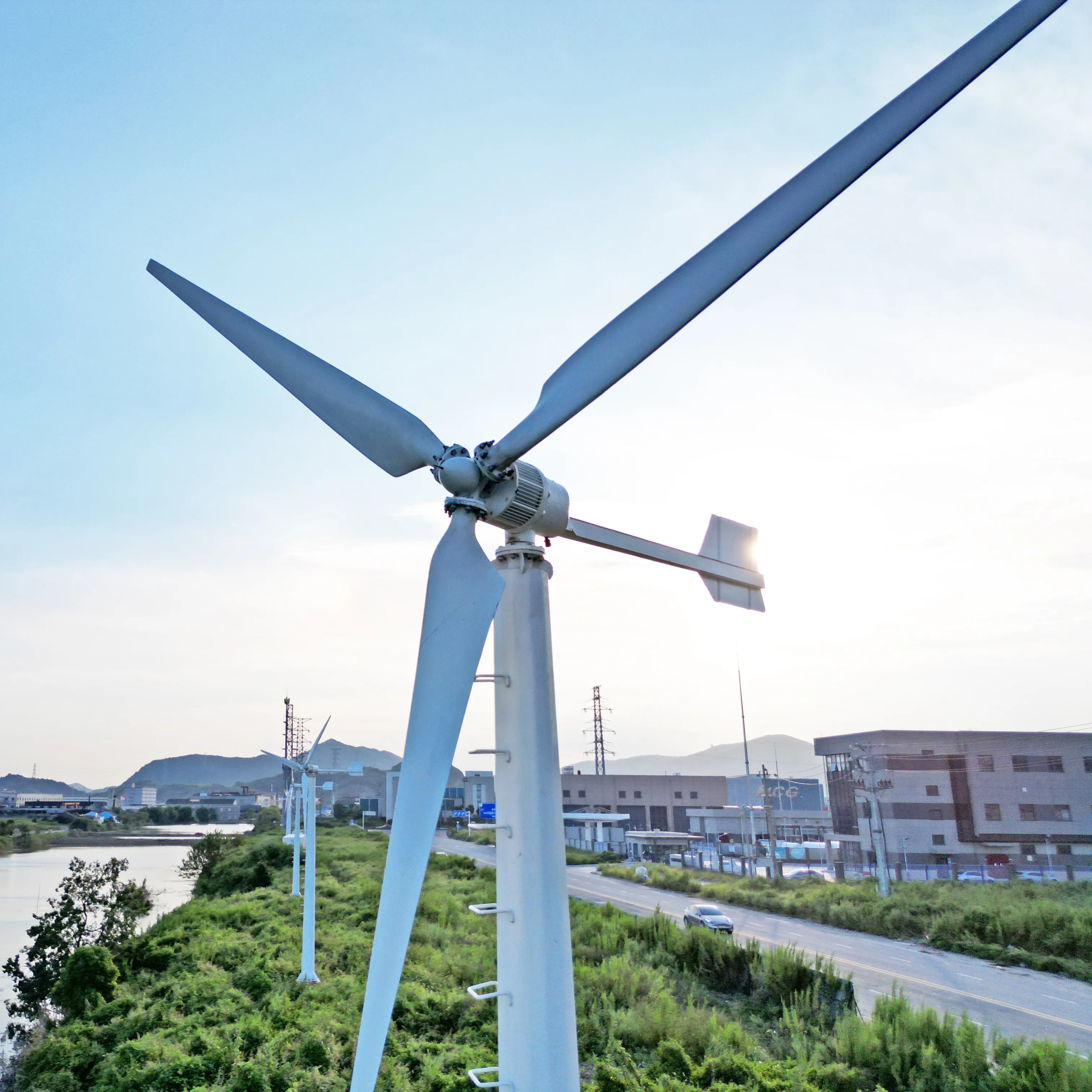 مبيعات المصنع مباشرة بقدرة 10 كيلو وات، توربينات رياح صامتة وفعالة عالية الجودة #5